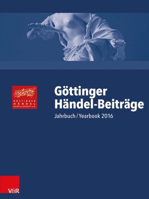cover image of Göttinger Händel-Beiträge, Band 17